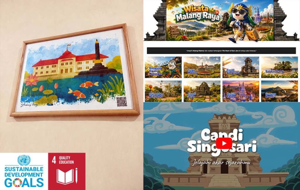 Dosen Animasi UM Kembangkan Wall Art Digital Berbasis Budaya Malang Raya sebagai Media Edukasi dan&nbsp;Promosi